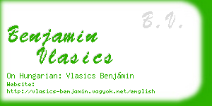 benjamin vlasics business card